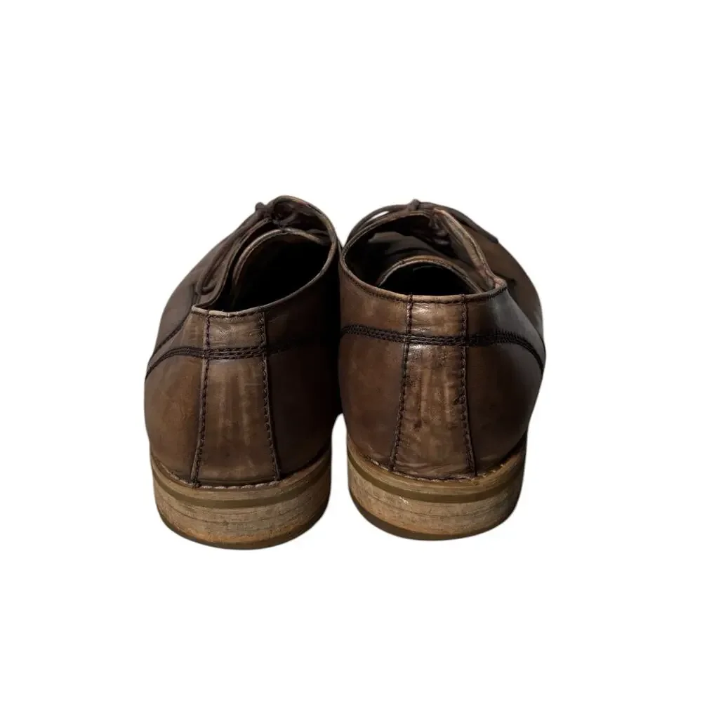 Bed Stu Carson Men’s 12 Distressed Leather Lace up Academia Rustic Artisan Folk